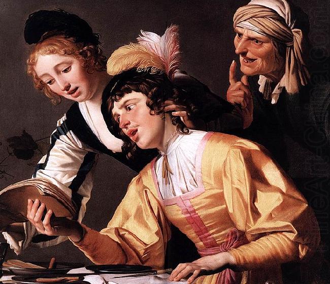 Gerrit van Honthorst The Concert Detail china oil painting image